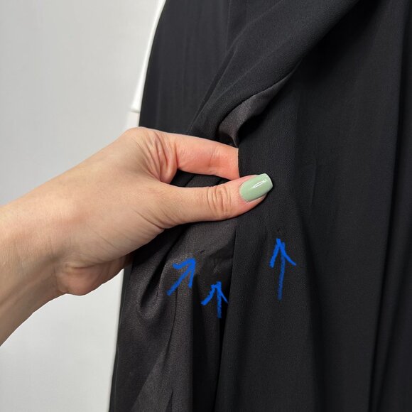 Lulus Dreamy Romance Backless Strappy High Slit Maxi Dress in Black Women's Sz L - Picture 13 of 16